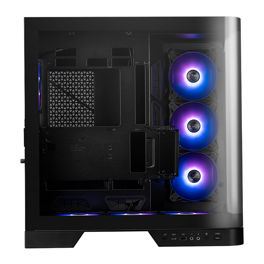 Gabinete Gaming Msi Mag Pano 120r Pz / Media Torre / Atx/micro Atx/mini Itx/ Negro/ Sin Fuente/pc/gamer