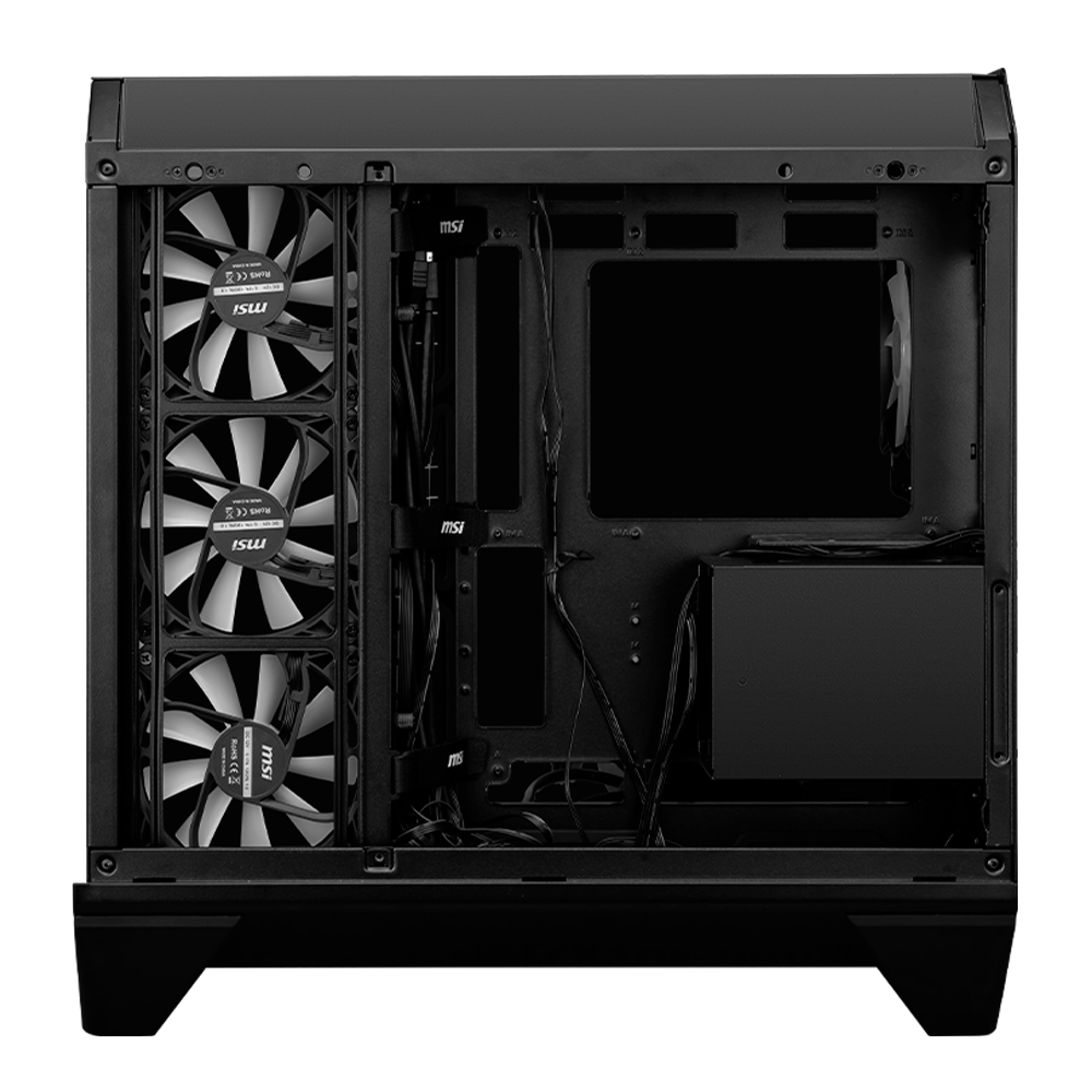 Gabinete Gaming Msi Mag Pano 120r Pz / Media Torre / Atx/micro Atx/mini Itx/ Negro/ Sin Fuente/pc/gamer