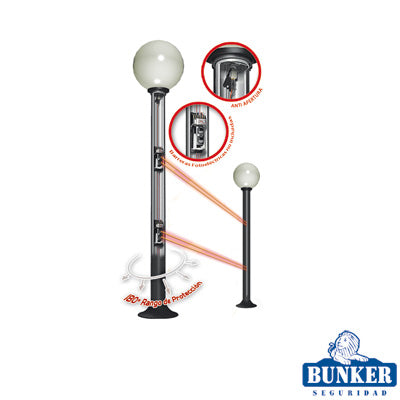 Carcasa Ultra Resistente Y Elegante Tipo Farola Ideal Para Sensores Fotoeléctricos/ Requiere Pcglobe (no Incluido).