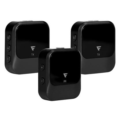 Kit 2 Micrfonos Lavalier / Game Factor / Mcl650 Usb C, 2.4ghz, Ultra Baja Lat, Canc De Ruido, Negro.