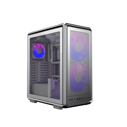 Gabinete Cooler Master Master Frame 500 / Plata / Mini-itx / Mini-dtx / Micro-atx, / Atx / E-atx*/ Ssi-ceb* (*soporte Condicional)