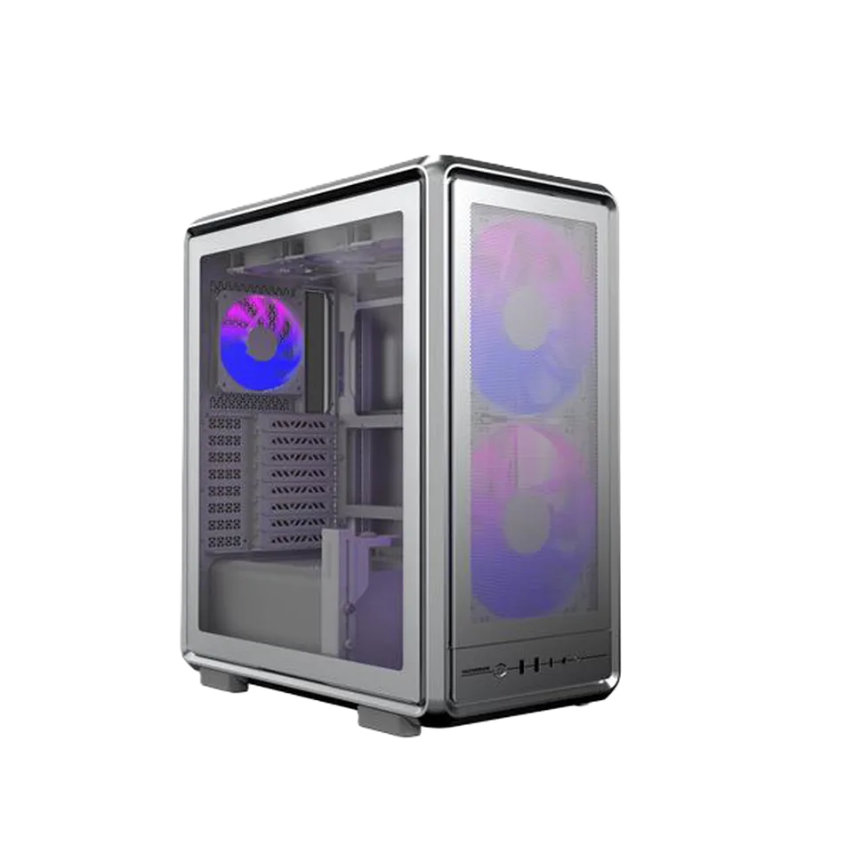 Gabinete Cooler Master Master Frame 500 / Argb / Plata / Mini-itx / Mini-dtx / Micro-atx, / Atx / E-atx*/ Ssi-ceb* (*soporte Condicional)