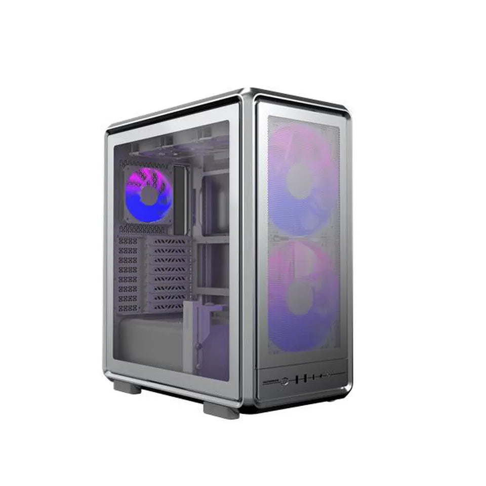 Gabinete Cooler Master Master Frame 500 / Argb / Plata / Mini-itx / Mini-dtx / Micro-atx, / Atx / E-atx*/ Ssi-ceb* (*soporte Condicional)