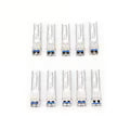 Paquete De 10 Piezas Del Transceptor Industrial Mini-gbic Sfp 1g Lc Tx:1310nm Para Fibra Mono Modo 20 Km