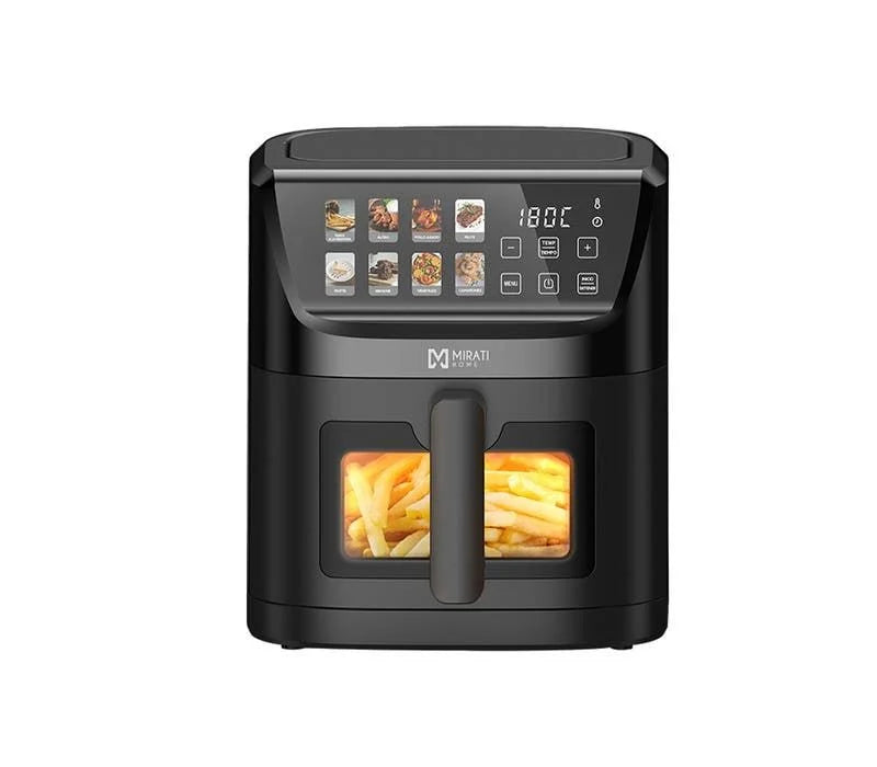 Freidora De Aire Digital A Color Con Ventana / Mirati Home Con Capacidad De 5 Litros 1000w, 8 Modos Preestablecidos, Temperatura De 60c-200c