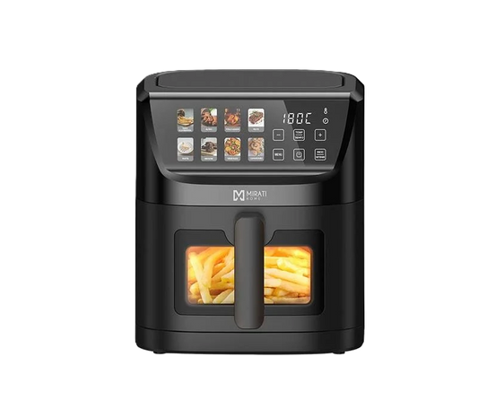 Freidora De Aire Digital A Color Con Ventana / Mirati Home Con Capacidad De 5 Litros 1000w, 8 Modos Preestablecidos, Temperatura De 60c-200c