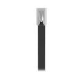 Cincho Pan-steel™ De Acero Inoxidable 316, De 521mm Largo X 4.6mm Ancho, Color Negro, Exterior Resistente A Rayos Uv, Paquete De 100pz