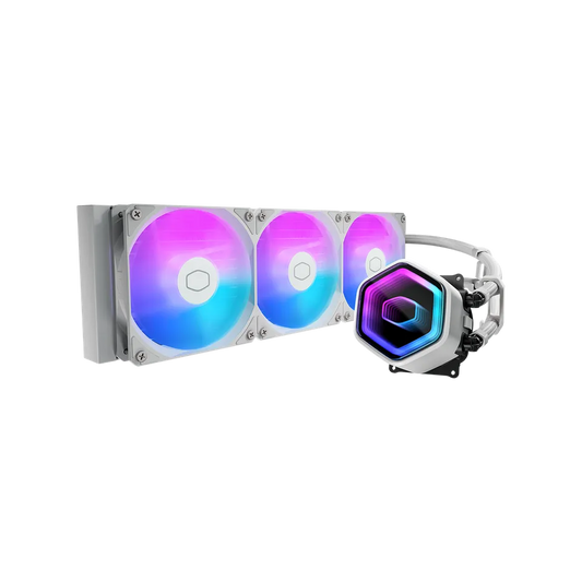Disipador De Enfriamiento Liquido Cooler Master Masterliquid Serie Core Ii 360 / Argb / Blanco / Gamer