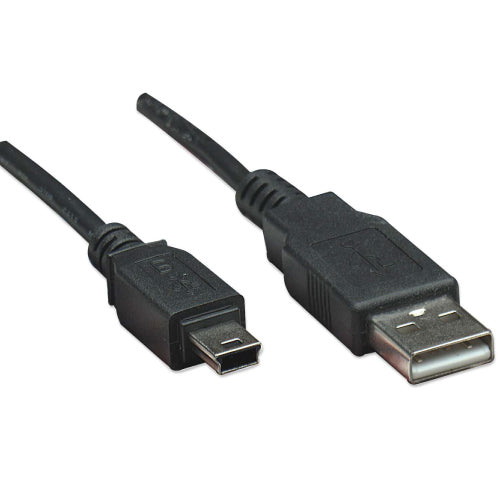 Cable USB, manhattan, V2.0 A-mini B 3.0m Negro