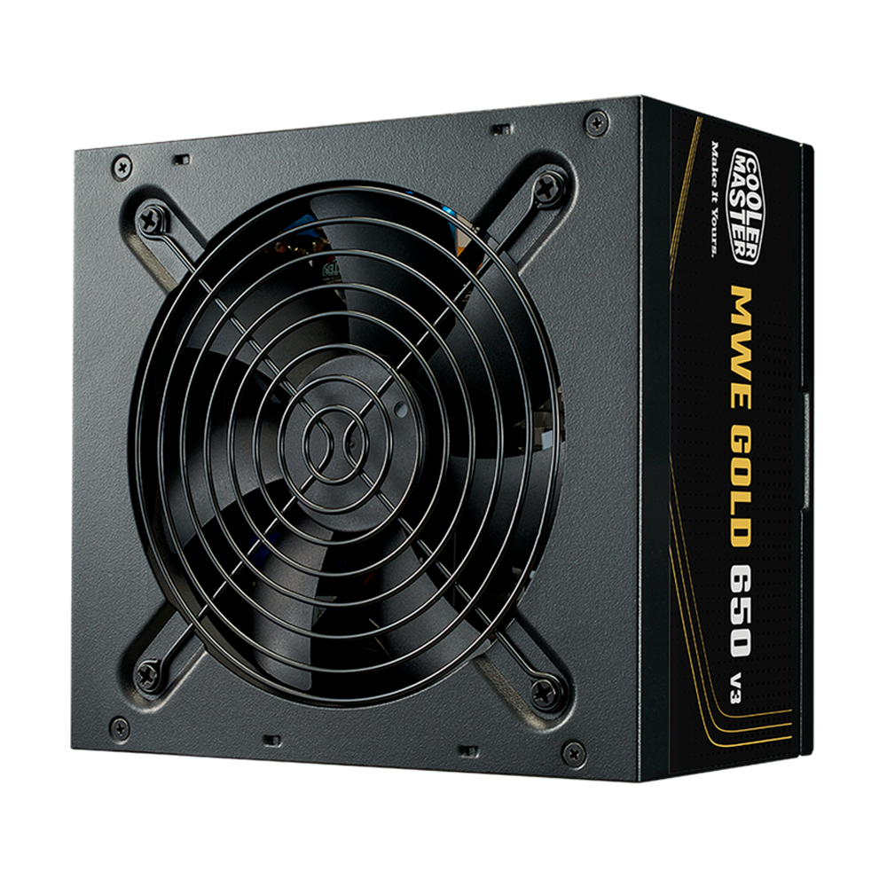 Fuente De Poder Cooler Master 650w / Mwe V3 Atx 3.1 / 80plus Gold Certificada / No Modular / Gamer