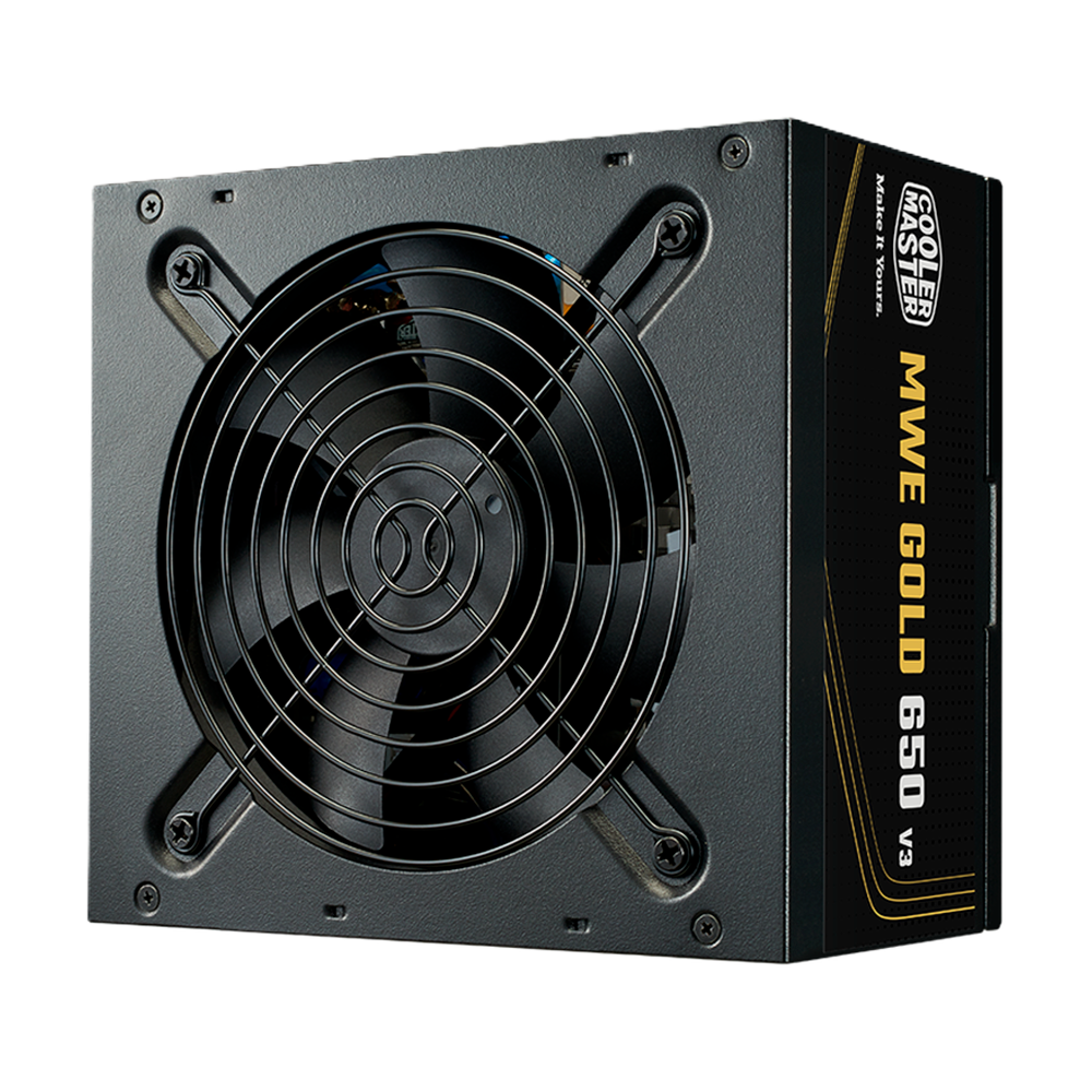 Fuente De Poder Cooler Master 650w / Mwe V3 Atx 3.1 / 80plus Gold Certificada / No Modular / Gamer