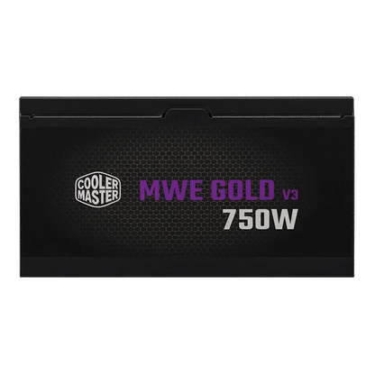 Fuente De Poder Cooler Master 750w Mwe V3 Atx 3.1/80plus Gold Certificada/no Modular/gamer