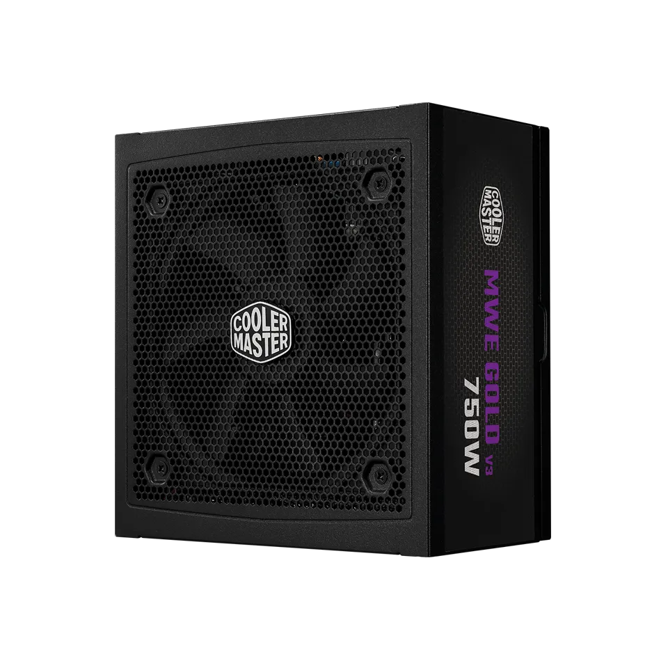 Fuente De Poder Cooler Master 750w Mwe V3 Atx 3.1/80plus Gold Certificada/no Modular/gamer