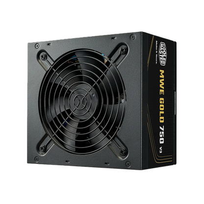 Fuente De Poder Cooler Master 750w / Blanco / Mwe V3 Atx 3.1 / 80plus Gold Certificada / No Modular / Gamer