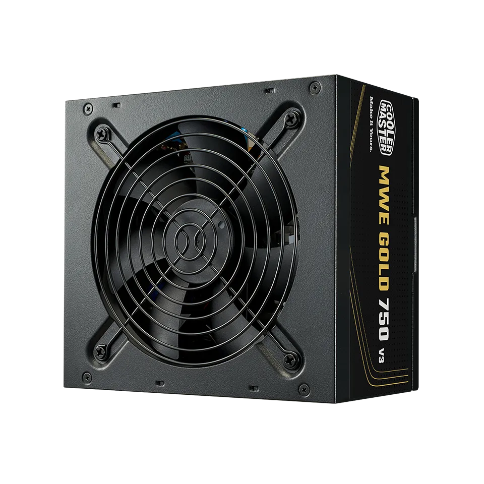 Fuente De Poder Cooler Master 750w / Blanco / Mwe V3 Atx 3.1 / 80plus Gold Certificada / No Modular / Gamer
