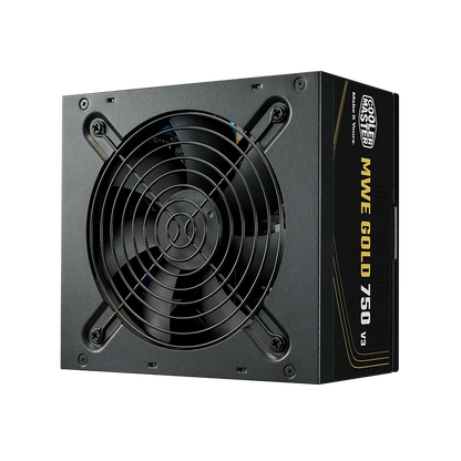 Fuente De Poder Cooler Master 750w / Blanco / Mwe V3 Atx 3.1 / 80plus Gold Certificada / No Modular / Gamer