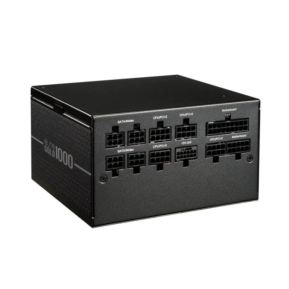 Fuente De Poder Cooler Master / Elite Gold 1000w / V3 Atx 3.1 / 80 Plus Gold Certificada / Modular / Gamer
