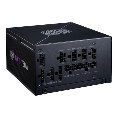 Fuente De Poder Cooler Master 750w / Negro / Mwe V3 Atx 3.1/80plus Gold Certificada/ Modular /gamer