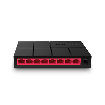 Switch No Administrable / Para Escritorio / Carcasa De Plástico / 8 Puertos 10/100/1000 Mbps / Diseño Compacto / Plug And Play