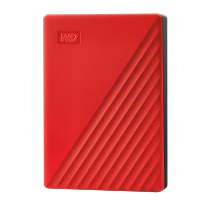 Disco Duro Externo Wd My Passport 4tb 2.5 Portatil Usb3.0 Rojo Windows Backup Encriptacion Wdbpkj0040brd-wesn