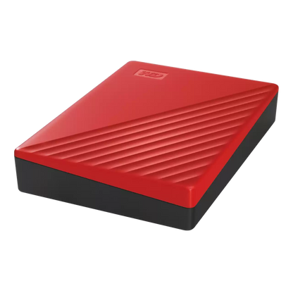 Disco Duro Externo Wd My Passport 4tb 2.5 Portatil Usb3.0 Rojo Windows Backup Encriptacion Wdbpkj0040brd-wesn