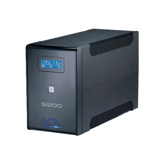 No Break Ups Vica S1200 1200va/600w 10 Tomas Nema5-15r (5/5) Rj11/45 Pantalla Lcd 3 AÑos De Garantia