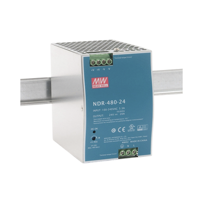 Fuente De Poder Industrial De 480w, Salida 24 Vcc, Para Montaje En Riel Din