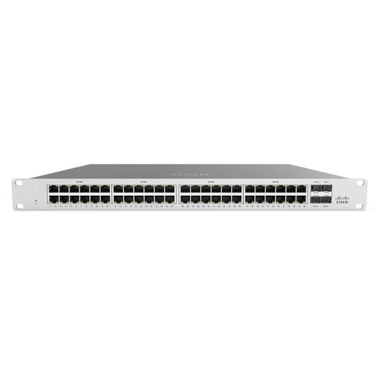 Switch 48 Puertos Cisco Meraki 48 X 10/100/1000base-t Ethernet Rj45 4 X 1g Sfp Uplink (obligatorio Licencia Se Cotiza Por Separado)