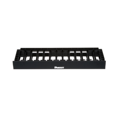 Organizador De Cables Horizontal Netmanager De Alta Densidad, Sencillo (solo Frontal), Para Rack De 19in, 1ur