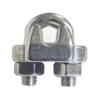 Nudo/ Perro/ Abrazadera Acero Forjado Para Cable De 1/8", Acero Inoxidable.