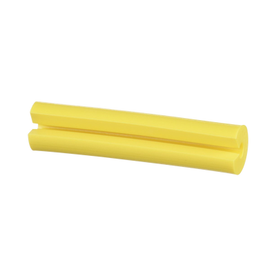 Manguito Porta Etiquetas de Identificación, Para Fibra Simplex de 2 mm, 1 in de Largo, Color Amarillo, Paquete de 100pz