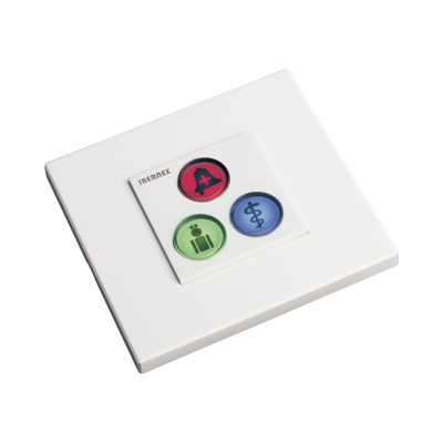 Modulo De 3 Botones Iluminados Con Lector Rfid 125 Khz / Alarma / Cancelar Y Código Azul / Bus Rs485 / Compatible Con Nx0019/b, Nx1021 Y Nx0015