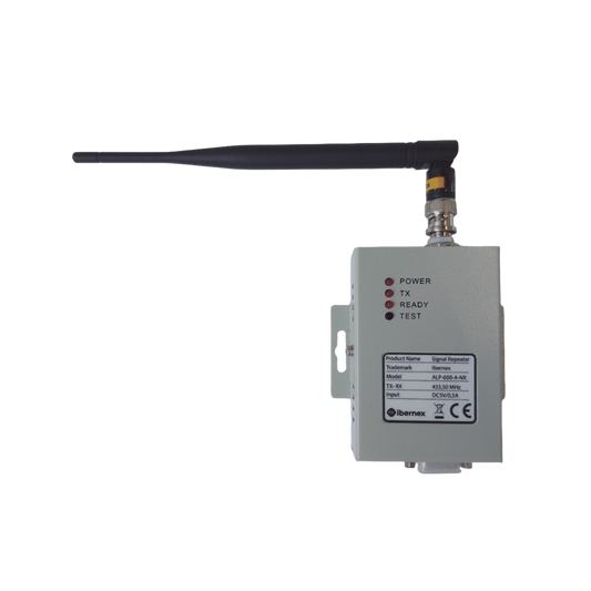 Repetidor y Amplificador de Señal Inalámbrico / Modulación FSK / Dimensiones 100x75x25 mm / Peso 0.24 kg / Alimentación 5 V CC o 220 V CA / ABS Antibacteriano