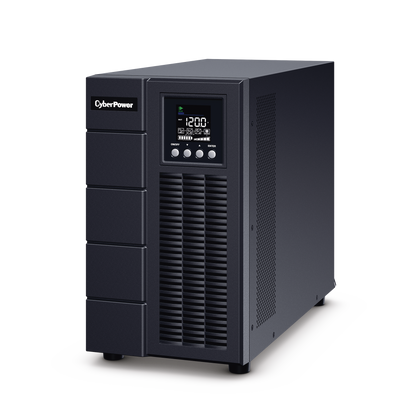 No Break Cyberpower Ols3000 3000va / 2700w Online, Lcd ,torre, Voltaje De Entrada Y Salida 120v, Nema 5-20r X 4, 2 AÑos De Garanta 1 Batera.
