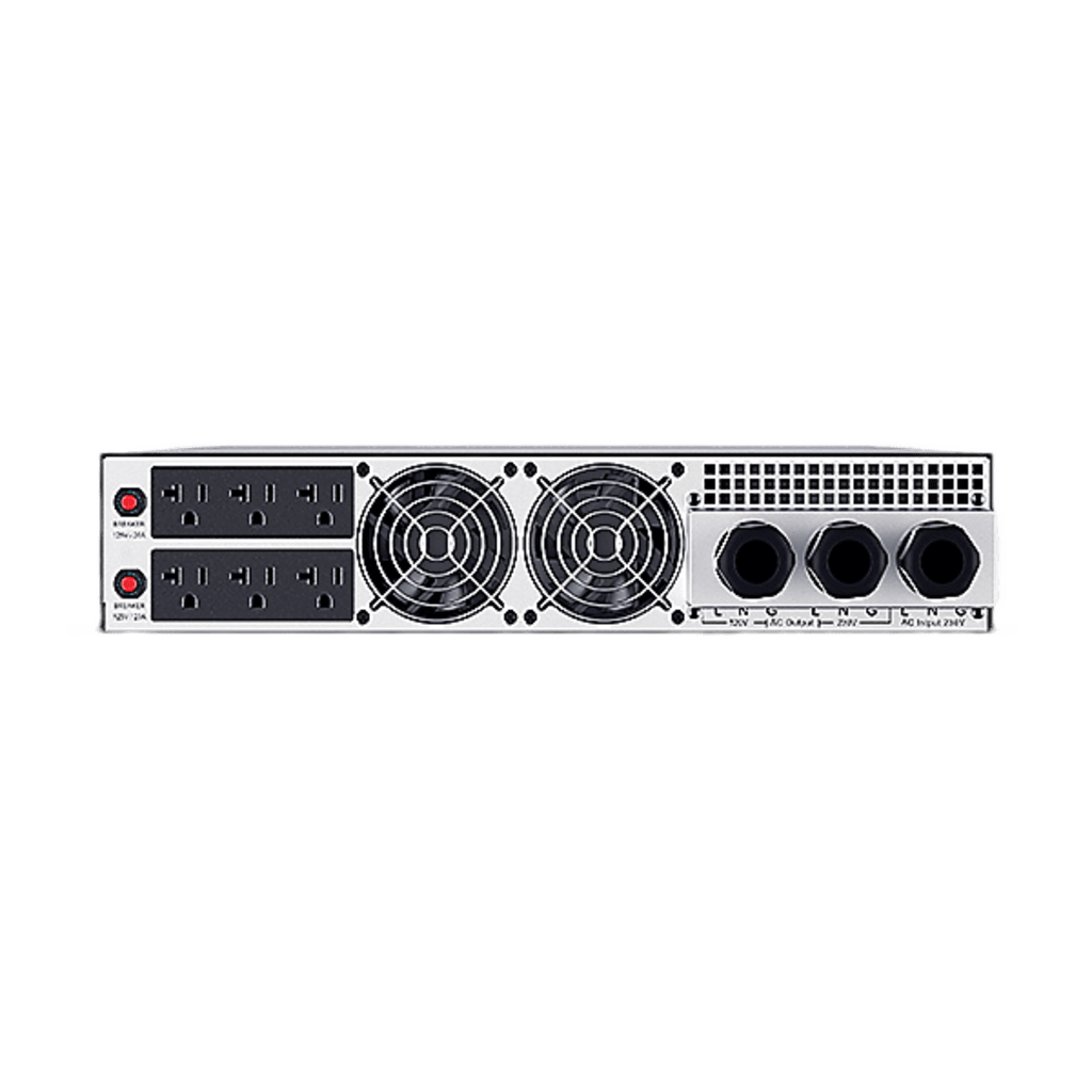 Transformador Reductor De 208 Vca A 120 Vca, Con Entrada Hardwire Con Cable De Uso Rudo Y 6 Salidas Nema 5-20r, Recomendado Para Ups Modelo Ols6kert5unema