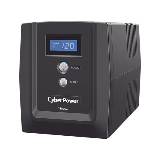 No Break Cyberpower Om1500atlcda 1500va / 900w, Interactivo, Torre, 8 Nema 5-15r, 4 Respaldo Y 4 Supresin, 2 AÑos De Garanta En Equipo, 1 AÑo En Bateras.