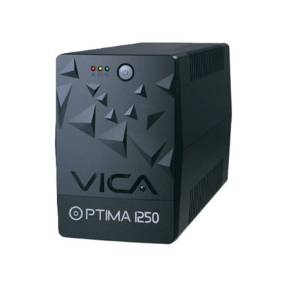 No Break Ups Vica Optima 1250 1250va/600w 6tomas Reguladas Y Respaldadas Nema5-15r Rj11/45, 3 AÑos De Garantia