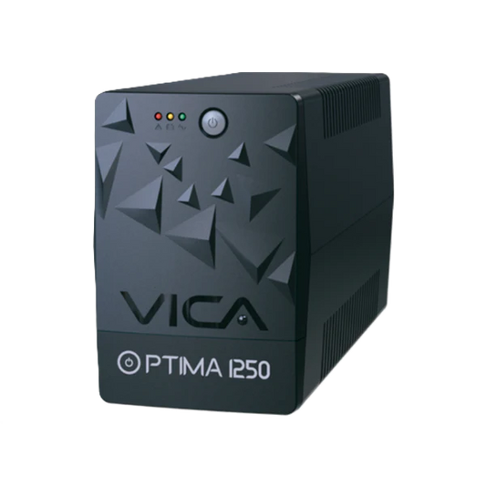 No Break Ups Vica Optima 1250 1250va/600w 6tomas Reguladas Y Respaldadas Nema5-15r Rj11/45, 3 AÑos De Garantia
