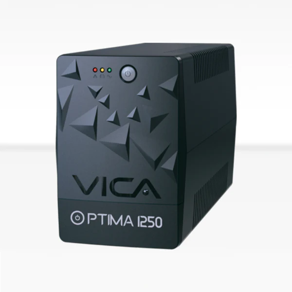 No Break Ups Vica Optima 1250 1250va/600w 6tomas Reguladas Y Respaldadas Nema5-15r Rj11/45, 3 AÑos De Garantia