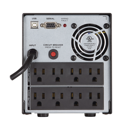 Ups De 1500 Va/1050 W, Topología Línea Interactiva, Entrada 120 Vca Nema 5-15p, Onda Senoidal Pura, Tipo Mini Torre, Con 8 Tomas Nema 5-15r