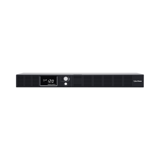 UPS de 500 VA/300 W, Topología Línea Interactiva, Entrada 120 Vca NEMA 5-15P, Tipo Rack 1 UR, Con 6 Tomas NEMA 5-15R