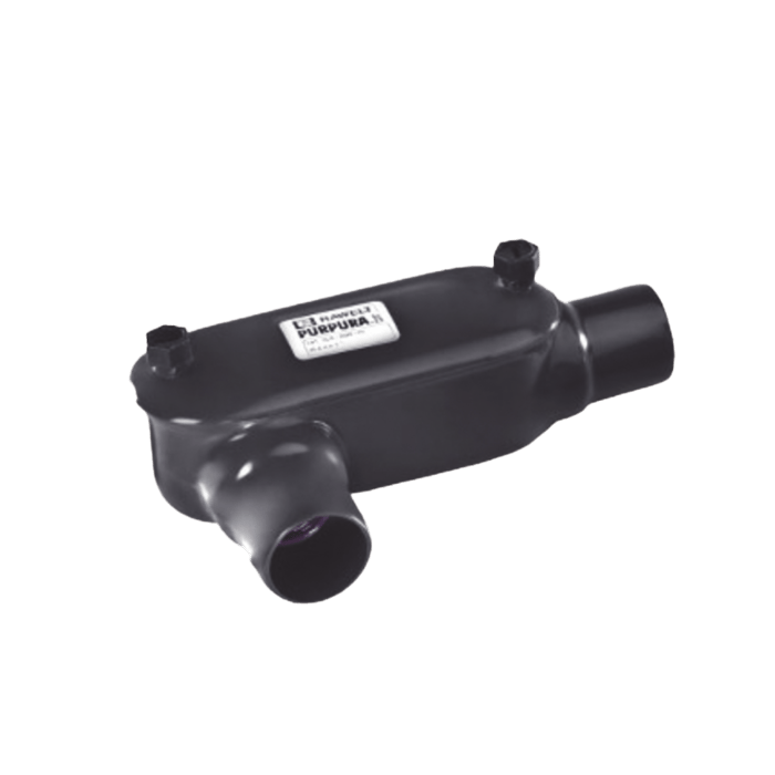 Caja Oval tipo T con Recubrimiento Exterior de PVC de 2" (50.8 mm).