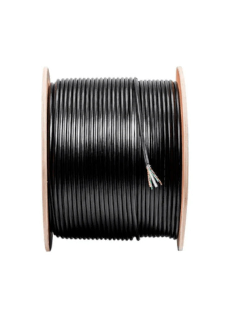 Cable Utp Saxxon 100 Cobre / Categoria 6 / Color Negro / Exterior / 305 M / Awg 23 / 4 Pares / Fluke Test / Ul/
