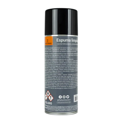 Espuma Limpiadora Para Equipo Electronico Y Cubiertas Plasticas Ultra Clean Perfect Choice E-foam 400grs / 432 Ml