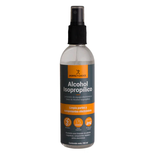 Limpiador Alcohol Isopropilico Antiestatico Para Equipos Electronicos Perfect Choice 250 Ml