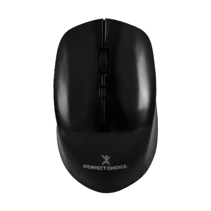 Mouse Inalambrico 1600 Dpi Optico Conector Usb Perfect Choice Root Pro - Negro