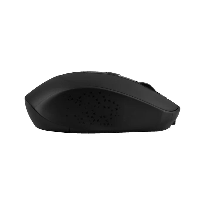 Mouse Inalambrico 1600 Dpi Optico Recargable Ergonomico Silencioso Perfect Choice Clix - Negro