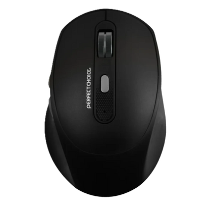 Mouse Inalambrico 1600 Dpi Optico Recargable Ergonomico Silencioso Perfect Choice Clix - Negro