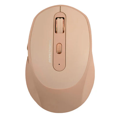 Mouse Inalambrico 1600 Dpi Optico Recargable Ergonomico Silencioso Perfect Choice Clix - Caqui
