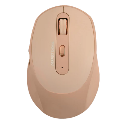 Mouse Inalambrico 1600 Dpi Optico Recargable Ergonomico Silencioso Perfect Choice Clix - Caqui